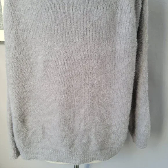 Z Supply Alexa Eyelash Pullover Sweater Gray M - Picture 10 of 14